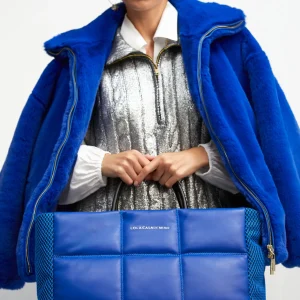 Lola Casademunt Bolsos Shopper | Bolsos Grandes<Shopper maxi acolchado AZULELECTRICO