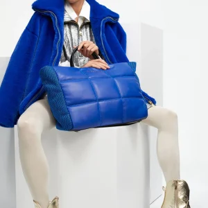 Lola Casademunt Bolsos Shopper | Bolsos Grandes<Shopper maxi acolchado AZULELECTRICO