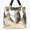 Lola Casademunt Bolsos Shopper | Bolsos De Hombro<Shopper metalizado FUCSIA