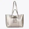 Lola Casademunt Bolsos Shopper | Bolsos De Hombro<Shopper metalizado PLATEADO