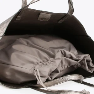Lola Casademunt Bolsos Shopper | Bolsos De Hombro<Shopper metalizado PLATEADO