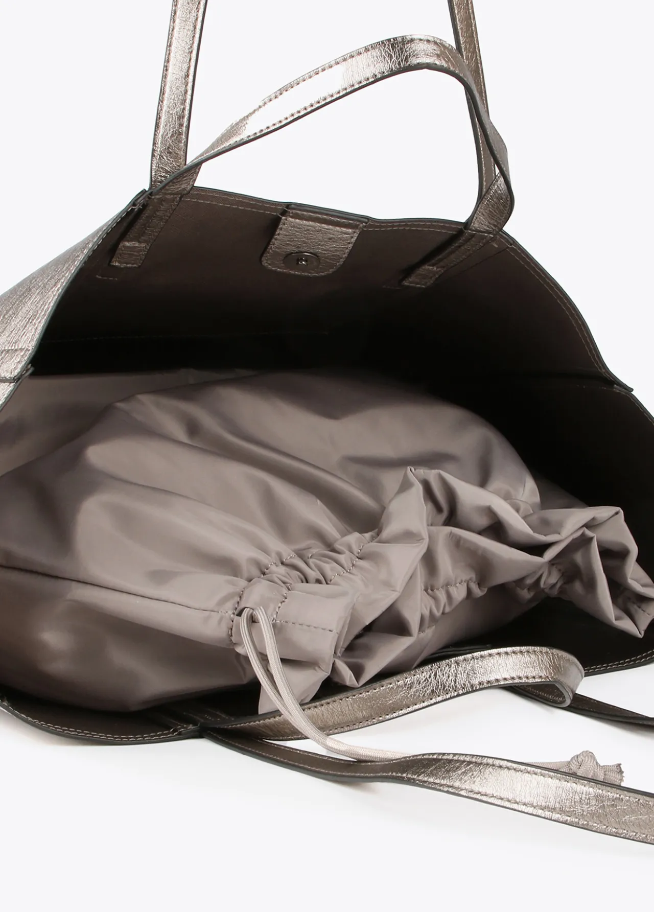 shopper_metalizado_2.webp Lola Casademunt Bolsos Shopper | Bolsos De Hombro<Shopper metalizado PLATEADO