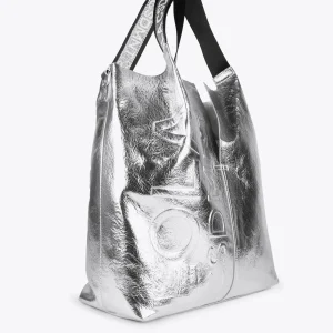 Lola Casademunt Bolsos Shopper | Bolsos De Hombro<Shopper metalizado FUCSIA