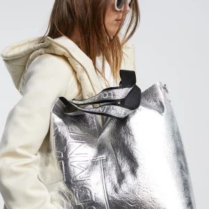 Lola Casademunt Bolsos Shopper | Bolsos De Hombro<Shopper metalizado FUCSIA