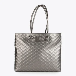 Lola Casademunt Bolsos Shopper | Bolsos De Hombro<Shopper rombos relieve GRIS