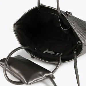 Lola Casademunt Bolsos Shopper | Bolsos De Hombro<Shopper rombos relieve GRIS