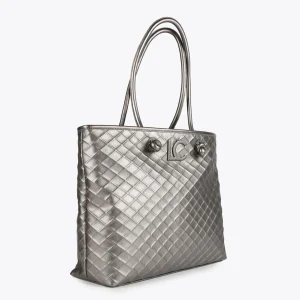 Lola Casademunt Bolsos Shopper | Bolsos De Hombro<Shopper rombos relieve GRIS