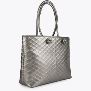 Lola Casademunt Bolsos Shopper | Bolsos De Hombro<Shopper rombos relieve GRIS