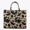 Lola Casademunt Bolsos Shopper | Bolsos Grandes<Shopper tejido animal CRUDO-NEGRO