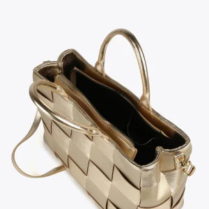 Lola Casademunt Bolsos Shopper | Bolsos De Hombro<Shopper trenzado PLATEADO