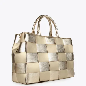 Lola Casademunt Bolsos Shopper | Bolsos De Hombro<Shopper trenzado PLATEADO