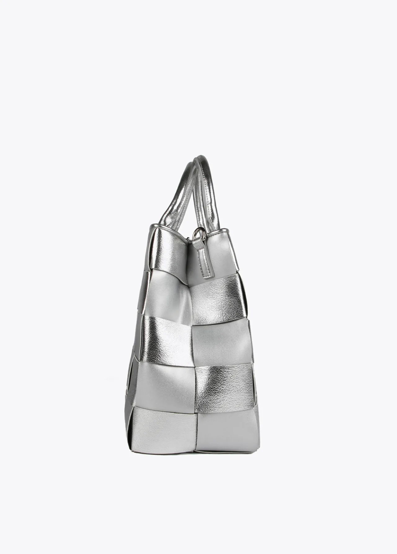 shopper_trenzado_6-1.webp Lola Casademunt Bolsos Shopper | Bolsos De Hombro<Shopper trenzado PLATEADO