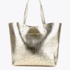 Lola Casademunt Bolsos Shopper | Bolsos De Hombro<Shopper troquelado DORADO
