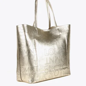 Lola Casademunt Bolsos Shopper | Bolsos De Hombro<Shopper troquelado DORADO