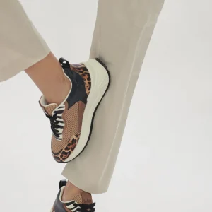 Lola Casademunt Zapatillas Deportivas<Sneakers animal print rejilla | COLECCIÓN LOLA | Lola Casademunt MARRON
