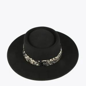 Lola Casademunt Animal Print | Gorros Sombreros Y Guantes<Sombrero cinta jacquard NEGRO