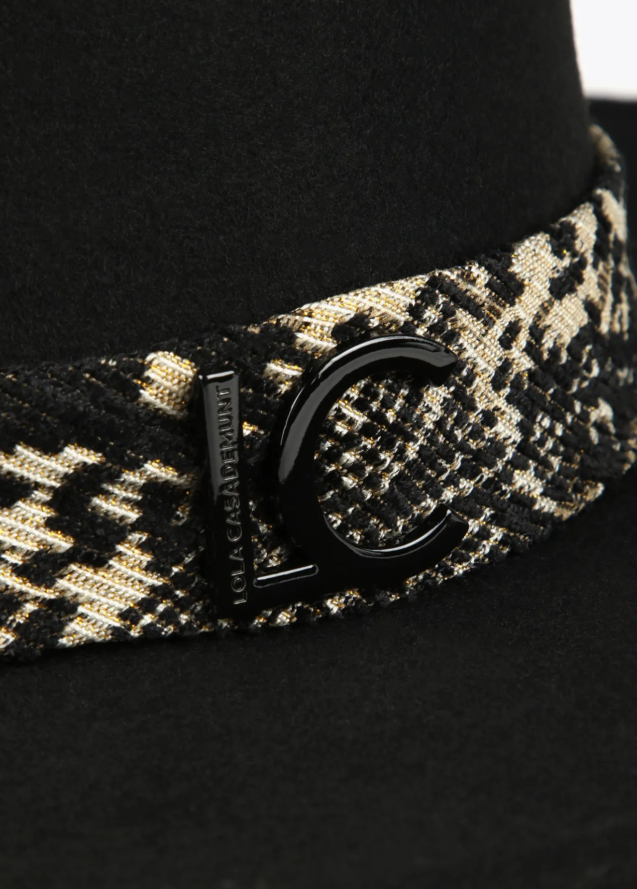 sombrero_cinta_jacquard_5.webp Lola Casademunt Animal Print | Gorros Sombreros Y Guantes<Sombrero cinta jacquard NEGRO