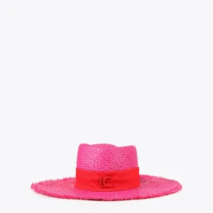 Lola Casademunt Accesorios | Baño<Sombrero con ala ancha FUCSIA