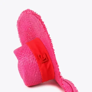 Lola Casademunt Accesorios | Baño<Sombrero con ala ancha FUCSIA