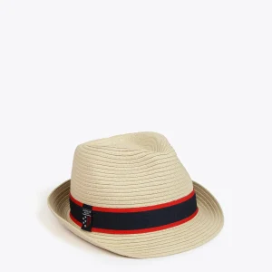 Lola Casademunt Gorros Sombreros Y Guantes<Sombrero de paja con cinta logotipada  - Lola Casademunt CRUDO