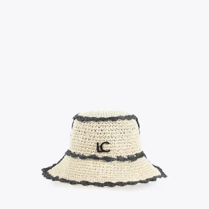 Lola Casademunt Accesorios | Baño<Sombrero efecto ráfia CRUDO-NEGRO