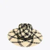 Lola Casademunt Accesorios | Baño<Sombrero trenzado bicolor NEGRO