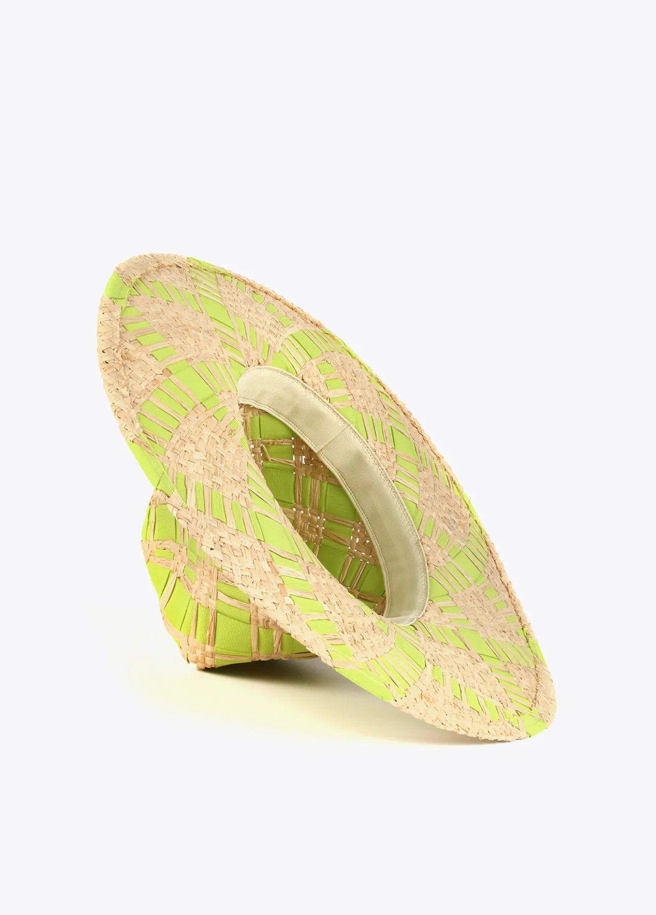 sombrero_trenzado_bicolor_2-1.webp Lola Casademunt Accesorios | Baño<Sombrero trenzado bicolor NEGRO