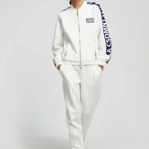 Lola Casademunt Sudaderas<Sudadera bicolor cremallera CRUDO