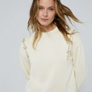 Lola Casademunt Sudaderas<Sudadera con pedrería NEGRO