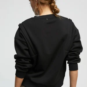 Lola Casademunt Sudaderas<Sudadera con pedrería NEGRO
