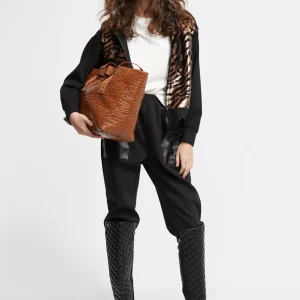 Lola Casademunt Animal Print | Sudaderas<Sudadera lentejuelas NEGRO-METAL