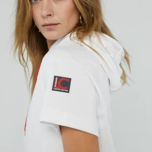 Lola Casademunt Sudaderas<Sudadera manga corta blanca de algodón - Lola Casademunt BLANCO