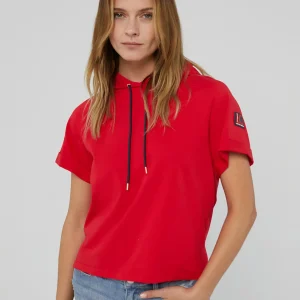 Lola Casademunt Sudaderas<Sudadera manga corta roja de algodón 100% - Lola Casademunt BLANCO