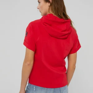 Lola Casademunt Sudaderas<Sudadera manga corta roja de algodón 100% - Lola Casademunt BLANCO