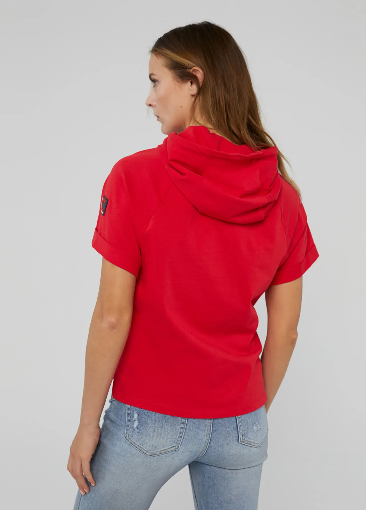 sudadera_manga_corta_roja_de_algodn___lola_casademunt_4.webp Lola Casademunt Sudaderas<Sudadera manga corta roja de algodón 100% - Lola Casademunt BLANCO