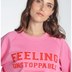 Lola Casademunt Artículos Solidarios | Sudaderas<Sudadera Solidaria Feeling Unstoppable ROSA