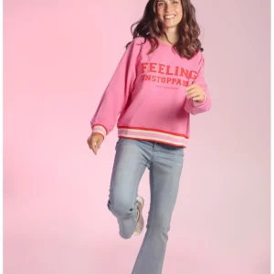 Lola Casademunt Artículos Solidarios | Sudaderas<Sudadera Solidaria Feeling Unstoppable ROSA