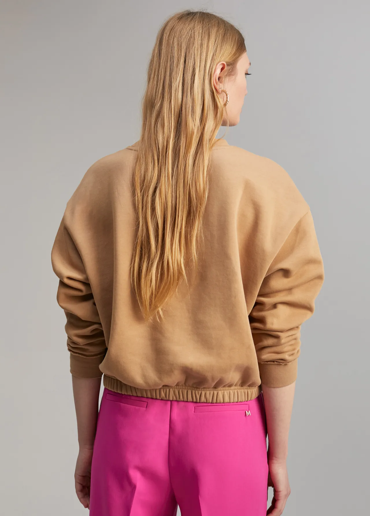 sudadera_tigre_5.webp Lola Casademunt Animal Print | Sudaderas<Sudadera tigre CAMEL