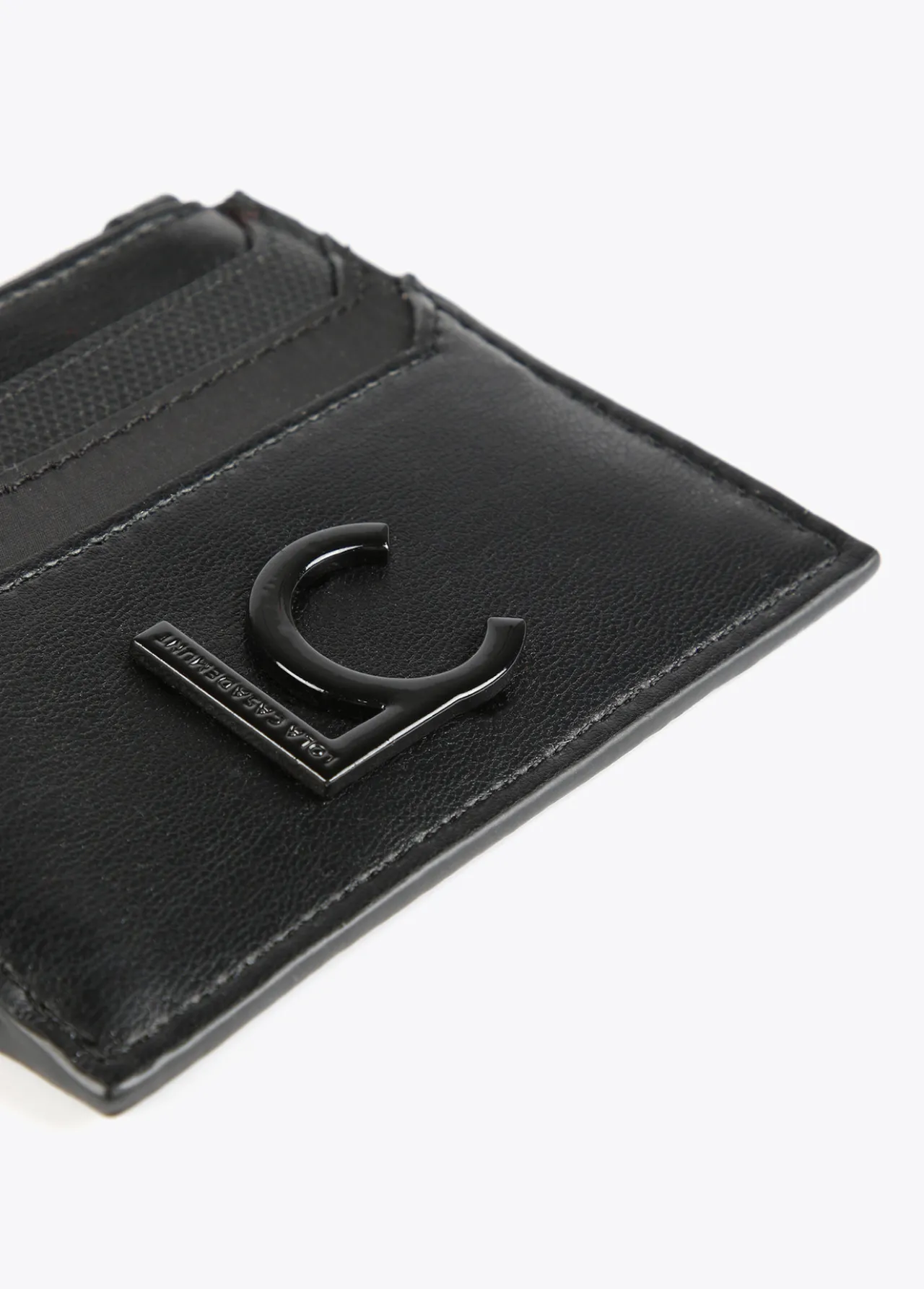 tarjetero_con_logo_3.webp Lola Casademunt Accesorios | Bolsos<Tarjetero con logo NEGRO