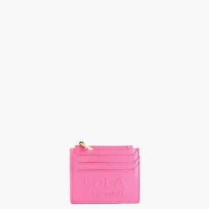 Lola Casademunt Accesorios | Bolsos<Tarjetero logo con relieve FUCSIA