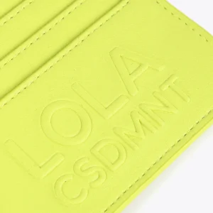 Lola Casademunt Accesorios<Tarjetero logo con relieve FUCSIA
