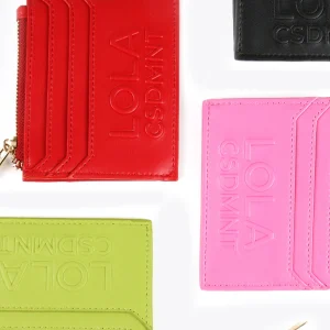 Lola Casademunt Accesorios | Bolsos<Tarjetero logo con relieve FUCSIA