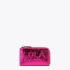 Lola Casademunt Carteras Y Monederos<Tarjetero metalizado FUCSIA
