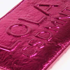 Lola Casademunt Carteras Y Monederos<Tarjetero metalizado FUCSIA