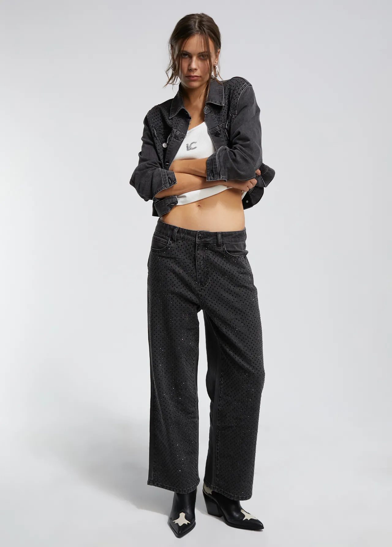 tejano_detalle_strass_0.webp Lola Casademunt Pantalones<Tejano detalle strass TEJANOGRIS