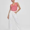 Lola Casademunt Pantalones<Tejano grabado BLANCO