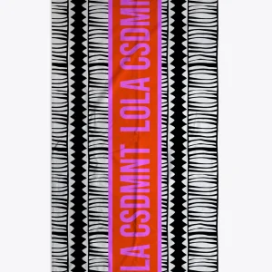 Lola Casademunt Accesorios<Toalla estampado africano NEGRO-BLANCO
