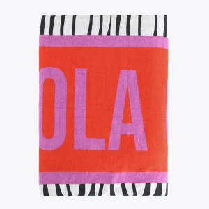 Lola Casademunt Accesorios<Toalla estampado africano NEGRO-BLANCO