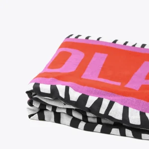 Lola Casademunt Accesorios<Toalla estampado africano NEGRO-BLANCO