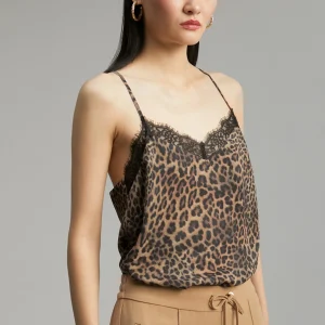 Lola Casademunt Animal Print | Camisetas Y Tops<Top animal print MARRON-NEGRO